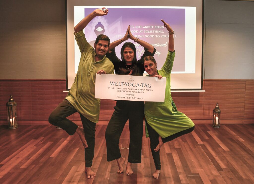 Welt-Yoga-Tag: Top-Yoga mit indischen Gurus im Hotel Larimar in Stegersbach