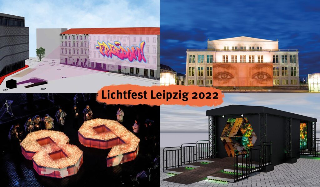 Leipzig erinnert an die Friedliche Revolution von 1989 mit dem Lichtfest am 9. Oktober 2022